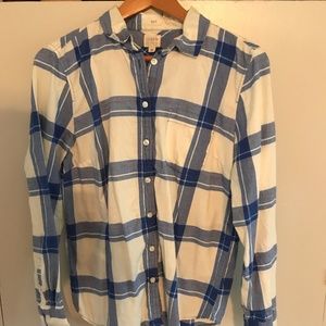 J. Crew boy fit flannel shirt, M